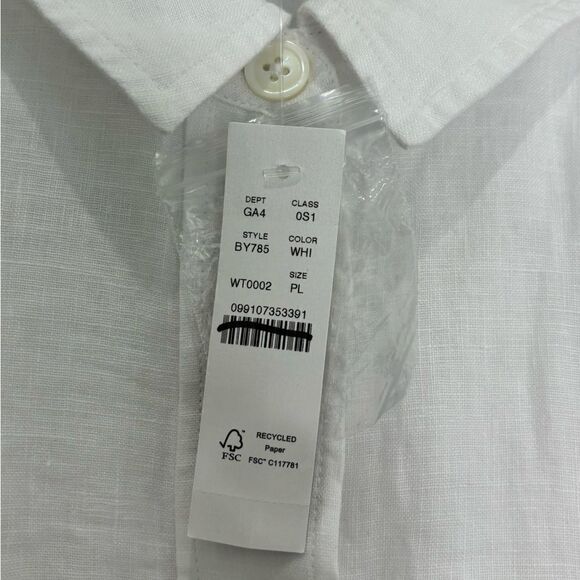 NWT J. Crew Petite capitaine shirtdress in linen - Picture 12 of 12